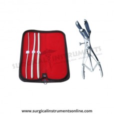 Hegar uterine dilator 3 pieces set,3-4, 7-8, 9-10, mathieu speculum